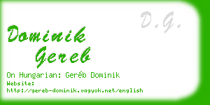 dominik gereb business card