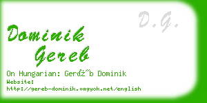 dominik gereb business card